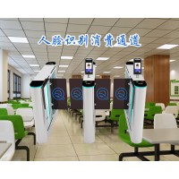 營(yíng)口單位食堂餐補(bǔ)計(jì)次消費(fèi)通道閘智慧人臉識(shí)別就餐門(mén)禁系統(tǒng)